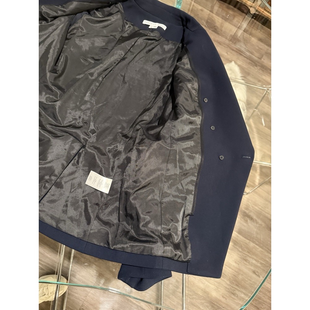 Veronica Beard Miller Dickey Jacket Navy Double Breasted Blazer Gold Button Sz 6 - Picture 7 of 11